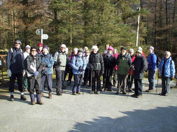 6.Llyn Gwynant
21/2/13. All 21 of us. Photo: Dafydd Williams.
Keywords: Feb13 Thursday Kath Mair