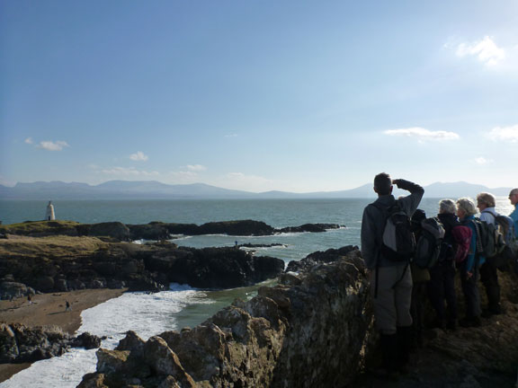 3.Newborough Warren
17/2/12. At the disused lighthouse on Ynys Llanddwyn looking over to the mainland.
Keywords: Feb13 Sunday Kath Mair