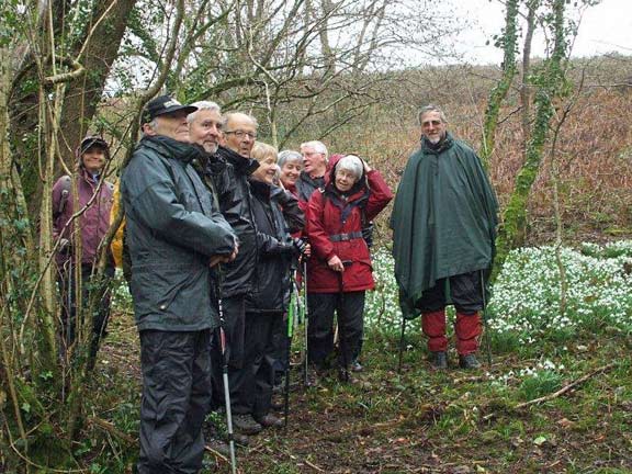 1.AGM. Snowdrop Walk.
07/03/18. Jos is welcomed back from Flanders. Photo: Dafydd Williams.
Keywords: Mar13 Thursday Dafydd Williams