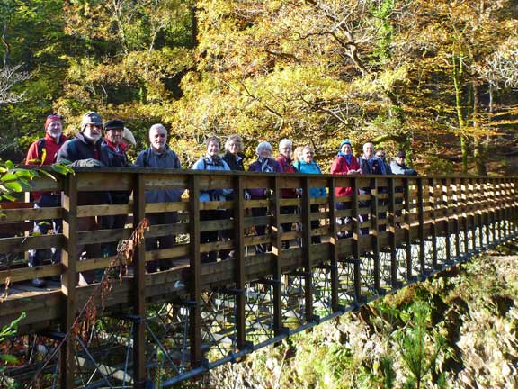 2.Coed-y-Brenin waterfalls
10/11/13. Our first bridge of the day, so a quick pose.
Keywords: Nov13 Sunday Nick White