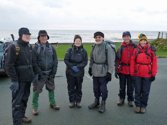 1.Criccieth Hinterland
22/12/13. Criccieth carpark at the start of our walk.
Keywords: Dec13 Sunday Dafydd Williams