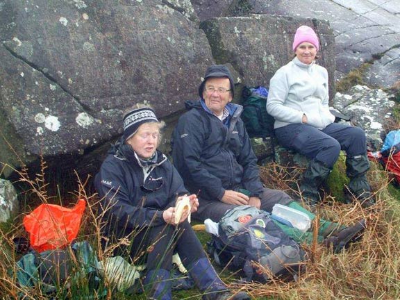 3.Moel-y-Guest
26/12/13. Time for lunch. Photo: Dafydd Williams
Keywords: Dec13 Thursday Tecwyn Williams