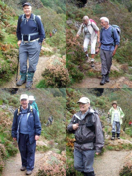 4.Beddgelert-Nantmor 
3/10/13. Members quite spread out as they pass the camera. Photo: 'Badger Cam' (Dafydd Williams).
Keywords: Oct13 Thursday Arwel Davies