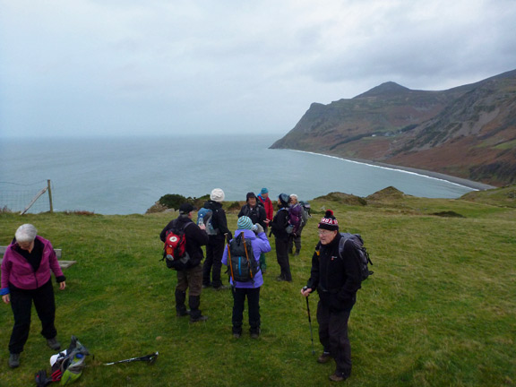 5.Pystyll & Moel Gwynus 
8/12/13. Penrhyn Glas with Porth Nant in the background.
Keywords: Dec13 Sunday Catrin Williams