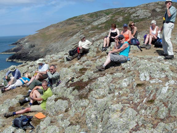 5.Porth Oer - Aberdaron
21/07/13. Both groups agree on a lunch site. Photo: Roy Milnes.
Keywords: July13 Sunday Roy Milnes David Elisabeth Williams