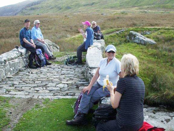 3.Tal y Bont to Harlech Taith Ardudwy Way
28/9/14. Tea break at Pont Scethin. Photo: Dafydd Williams
Keywords: Sept14 Sunday Dafydd Williams