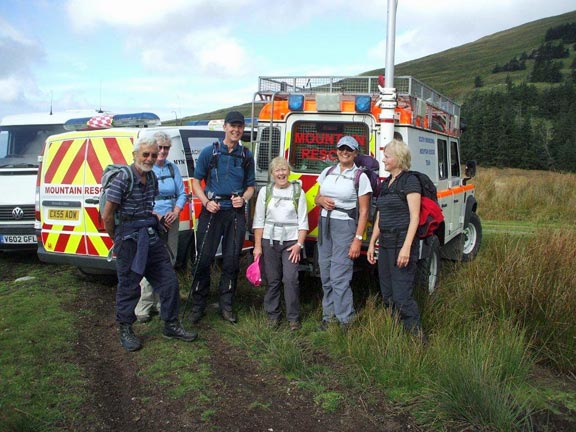 4.Tal y Bont to Harlech Taith Ardudwy Way
28/9/14. Alongside the track below Moelfe we come upon the Mountain Rescue. Photo: Dafydd Williams
Keywords: Sept14 Sunday Dafydd Williams