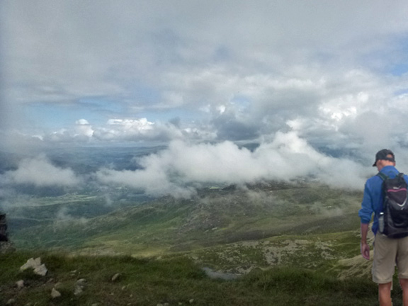 2.Cadair Idris
20/7/14. Up on the ridge looking down on Llyn Gadair.
Keywords: Jul14 Sunday Noel Davey