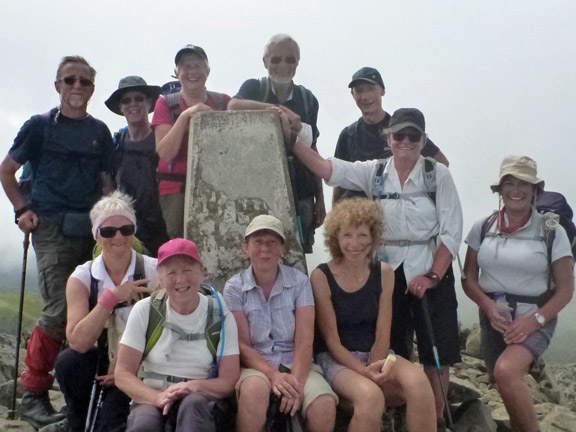 4.Cadair Idris
20/7/14. Finally we arrive on the summit at 893m, 2hrs 10min after setting off.
Keywords: Jul14 Sunday Noel Davey