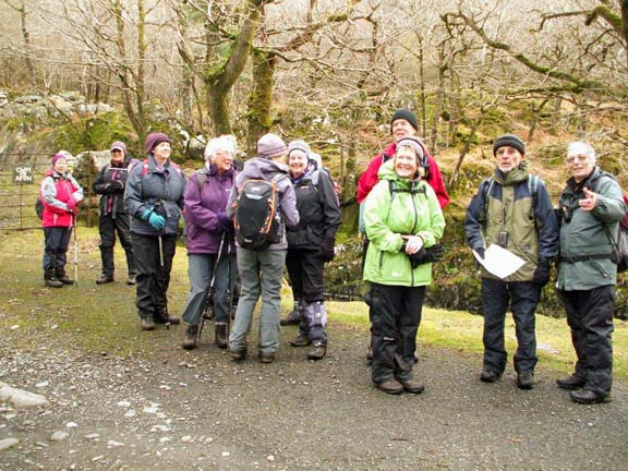 7.Carreg Fawr - Cwm Buchan
7/12/14. Now safely over the Pont Cwm-yr-Afon. Just a short tarmac walk now back to our starting point. Photo: Dafydd Williams.
Keywords: Dec14 Sunday Tecwyn Williams