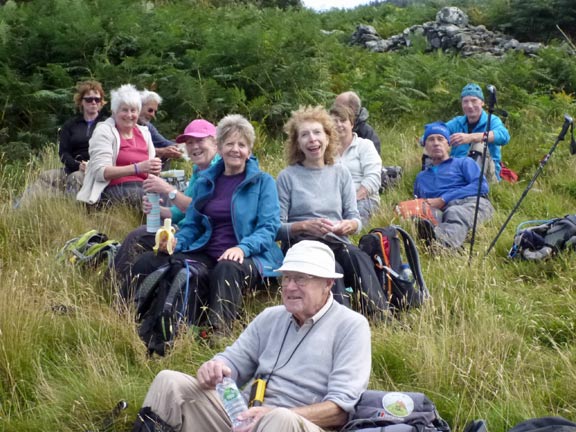 6.Clynnog Hills
17/8/14. Anthill identification is after tea, when we can all see what we were sitting on.
Keywords: Aug14 Sunday Catrin Williams