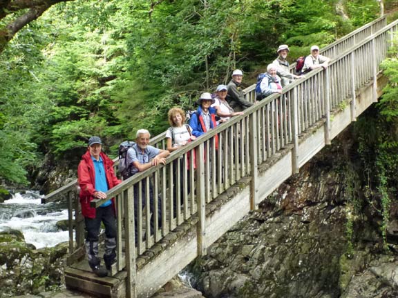 7.Mynydd Cribau
3/8/14. The bridge shot with just one mile to go. The Miners Bridge over Afon Llugwy. Yes the bridge is higher at the far end.
Keywords: Aug14 Sunday Hugh Evans