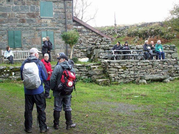 1.Tremadog Circular
13/11/14 "Pant Ifan" and Tecwyn believes it is used as a H.Q. by climbers on the Tremadog Rocks. Photo: Dafydd Williams.
Keywords: Nov14 Thursday Tecwyn Williams