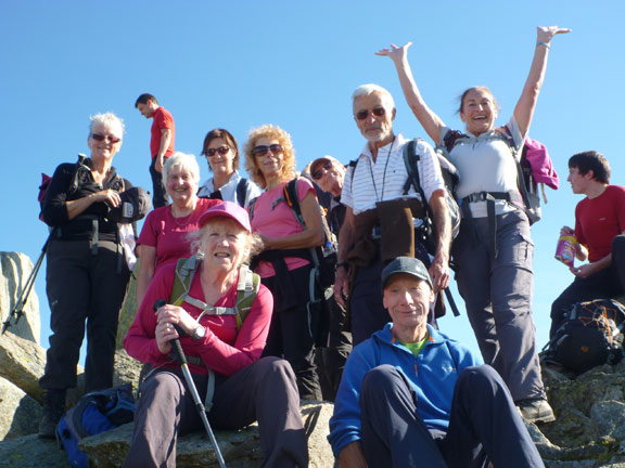 5.Tryfan & Heather Terrace
12/10/14. Celebrating our achievement. Getting to the top. We decided not to disturb Adam and Eve.
Keywords: Oct14 Sunday Noel Davey