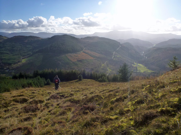 5.Volcano Trail - Coed-y-Brenin
23/11/14. Lunch over we decend Moel Hafodowen. 
Keywords: Nov14 Sunday Noel Davey