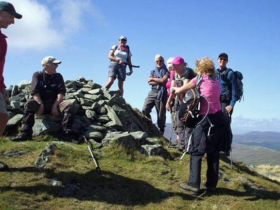 11.Y Garn
31/8/14. The A walk group on top of Y Garn. 629 metres. Photo: Dafydd Williams
Keywords: Aug14 Sunday Noel Davey