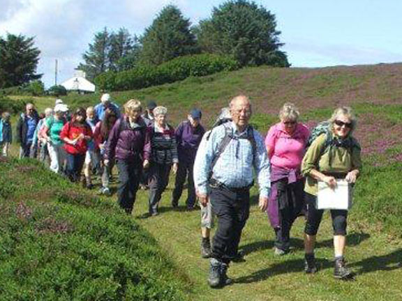 1.Around Mynydd Carnguwch
23/7/15. Setting off from Mount Pleasant. Photo: Dafydd Williams.
Keywords: Jul15 Thursday Ian Spencer