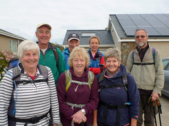 1.Coastal path. Aberdaron to Hell's Mouth
11/10/15. Setting off from our walk leader's house in Aberdaron.
Keywords: Oct15 Sunday Roy Milnes