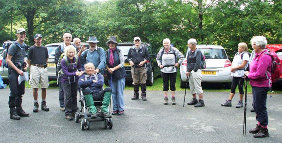 1.Cwm Croesor
19/7/15. In the car park at Croesor. Ian get closer to his dream of being pushed up a mountain in a chair. Colin and Mary also look as so they have a dream. In their case it involves, the pram, its occupant and the river behind the photographer. Photo: Dafydd Williams
Keywords: Jul15 Sunday Nick White