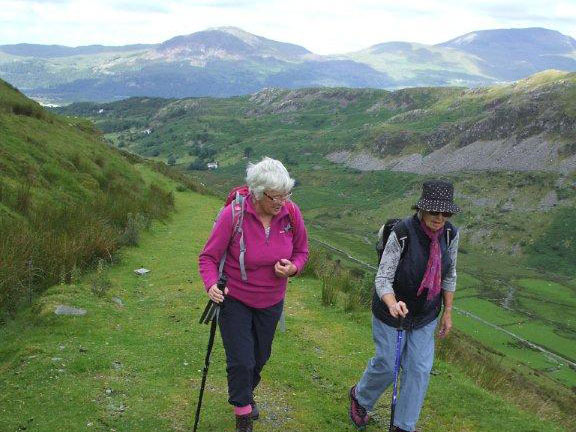 2.Cwm Croesor
19/7/15. Sauntering up towards Croesor  Quarry. Photo: Dafydd Williams
Keywords: Jul15 Sunday Nick White