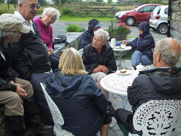 6.Cwm Croesor
19/7/15. Tea and Carrot cake at the cafe at Croesor. Photo: Dafydd Williams
Keywords: Jul15 Sunday Nick White