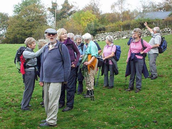 2.Dolgellau
29/10/15. The group unexpectedly finds itself in a field. Photo: Dafydd H Williams.
Keywords: Oct15 Thursday Nick White