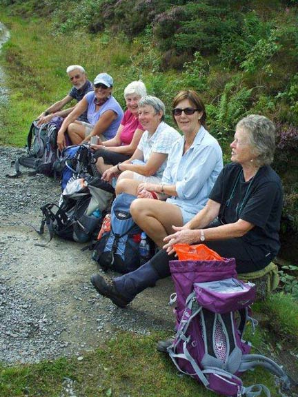2.Around Moel Hebog
30/8/15. Break time. Photo: Dafydd Williams
Keywords: Aug15 Sunday Dafydd Williams