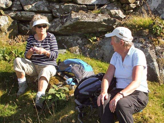 1.Moel Seingl
1/10/15. Morning break. Photo: Dafydd H Williams.
Keywords: Oct15 Thursday Kath Marsden