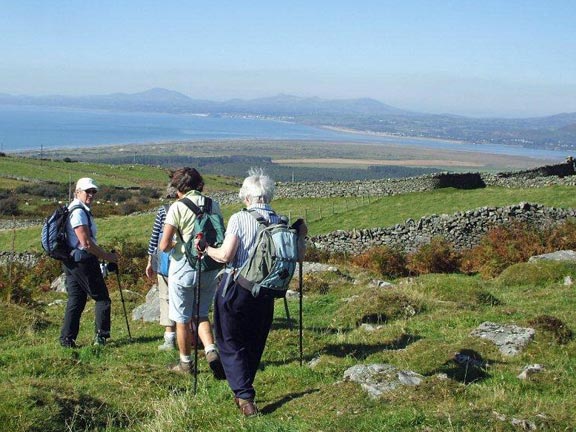 3.Moel Seingl
1/10/15. Looking across Trmadog Bay to Porthmadog. Photo: Dafydd H Williams.
Keywords: Oct15 Thursday Kath Marsden