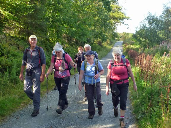 6.Beddgelert Three Peaks
27/9/15. Further on from the gallery turning to Hafod Ryffydd Uchaf. The steep stuff is behind us. Just 40 minutes to the end. The weather has been brilliant.
Keywords: Sep15 Sunday Hugh Evans