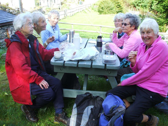 3.Betws-y-Coed, Conwy Gorge
29-9/16.  Lunch stop close to Machno Falls. Photo: Dafydd Williams.
Keywords: Sep16 Thursday Dafydd Williams