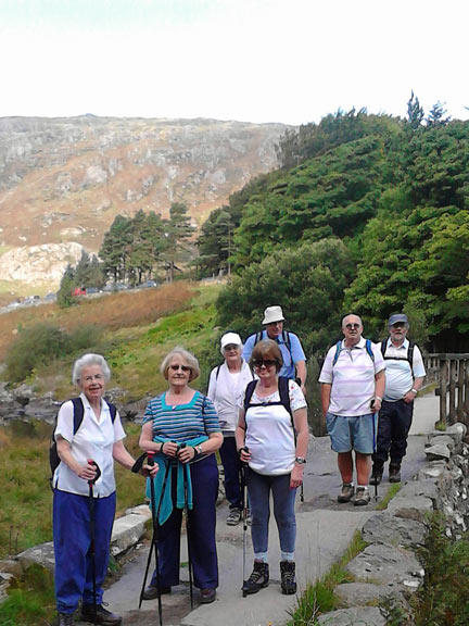 7.Capel Curig
15/9/16. Crossing the bridge at Plas y Brenin. Photo: Tecwyn Williams.
Keywords: Sep16 Thursday Mary Evans Rhian Roberts