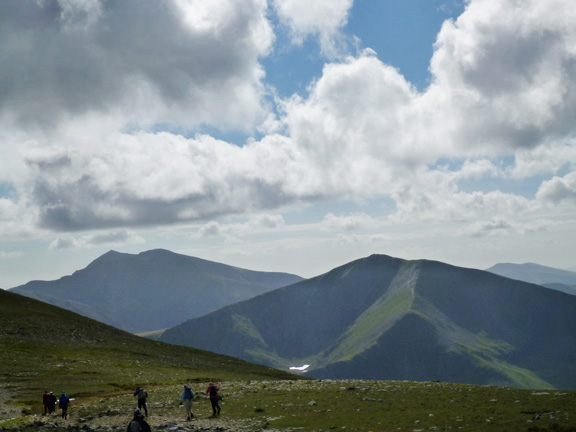 7.Ogwen Valley
11/9/16.  The journey across from Carnedd Dafydd to Pen y Ole Wen. Y Garn with Glyder Fawr to the left behind it.
Keywords: Sep16 Sunday Noel Davey