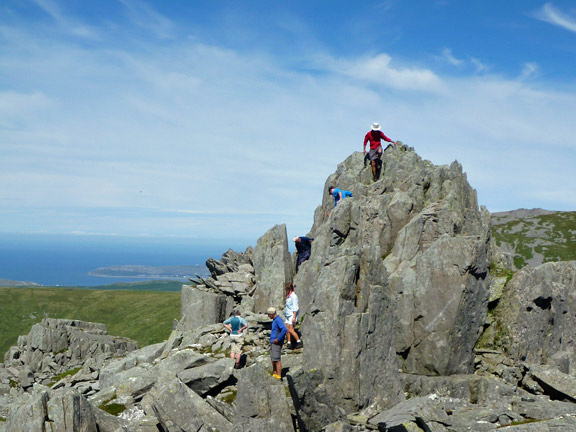 4.Carnedd Gwenllian via Drum
17/7/16.  The top of Bera mawr.
Keywords: Jul16 Sunday Roy Milnes