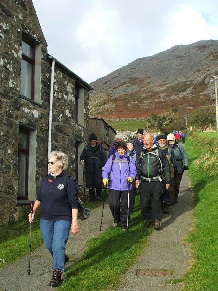 4.Garnfadryn
10/11/16. The mountain part of the walk is over as we pass the chapel at Garnfadryn. Photo: Dafydd Williams.
Keywords: Noc16 Thursday Miriam Heald