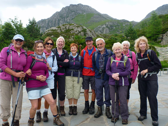 1.Glyders
3/7/16.  Starting off from Idwal Cottage. We note the availability of ice cream for our return.
Keywords: Jul16 Sunday Judith Thomas