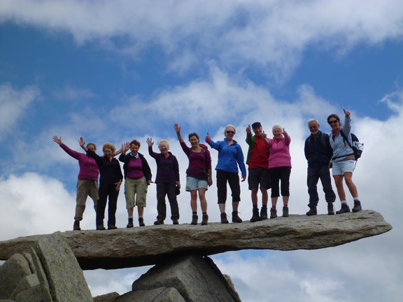 5.Glyders
3/7/16. All but the photographer on the cantilever.
Keywords: Jul16 Sunday Judith Thomas