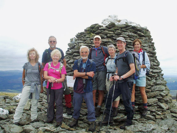 4.Pennal to Aberdyfi
14/8/16. The south cairn at Trum Gelli. (An ancient monument for some reason). Photo: Dafydd Williams.
Keywords: Aug16 Sunday Dafydd Williams