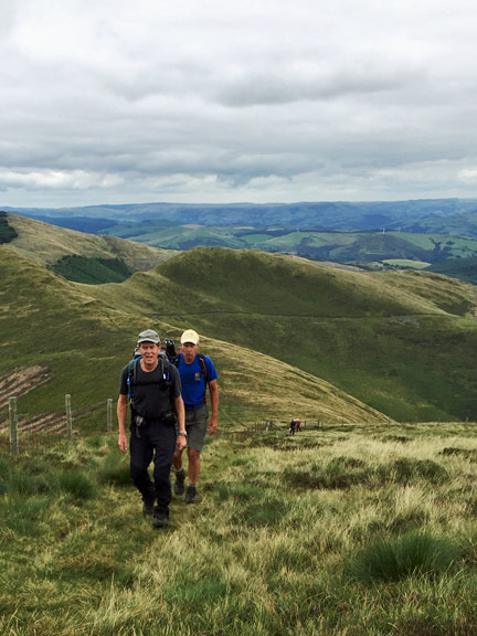 3.Pennal to Aberdyfi
14/8/16. Just 90metres of ascent to go, to get to the top of Tarrenhendre. Photo: Heather Stanton.
Keywords: Aug16 Sunday Dafydd Williams