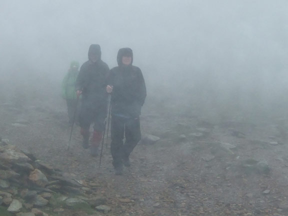 6. Dafydd's 80th Birthday Snowdon Challenge
11/8/16. The unmistakable silhouette leading us down from the top. Photo:Alistair Haveron
Keywords: Aug16 Thurs Dafydd Williams