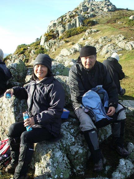 3.Uwchmynydd / Porth Meudwy
8/12/16. Lunch at Pen-y-Cil. Photo: Dafydd Williams.
Keywords: Dec16 Thursday Marian Hopkins