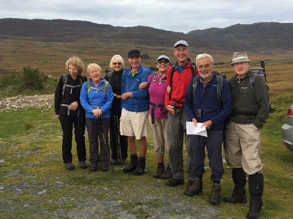 1.Clipping Harey Walk
9/10/16.  Ready for off at the quarry car park. Photo: Heather Stanton.
Keywords: Oct16 Sunday Roy Milnes