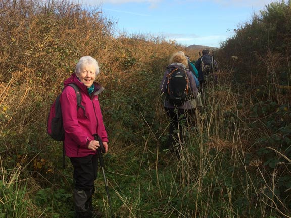 3.Across Llyn
19/11/17. Thanks to Miriam and Jean we can get through. Photo: Anet Thomas.
Keywords: Nov17 Sunday Judith Thomas