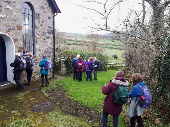 4.Across Llyn
19/11/17. Suitably refreshed after our morning coffee break we reach Capel Ty'n-donnen. Photo: Judith Thomas.
Keywords: Nov17 Sunday Judith Thomas