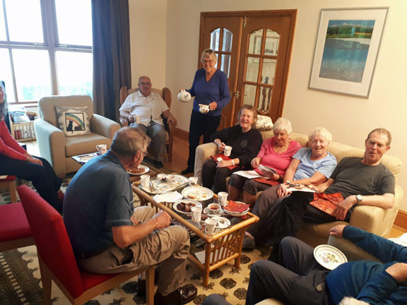 8.Barmouth-Tai Cynhaeaf
24/9/17. Tea, cakes and buttered scones at Nick & Ann's. Photo: Judith Thomas.
Keywords: Sep17 Sunday Dafydd Williams