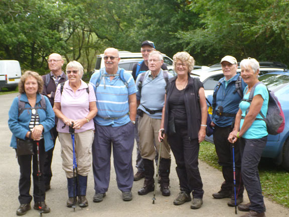 1.Cnicht B walk
27/8/17.  At the car park in Croesor.
Keywords: Aug17 Sunday Dafydd Williams