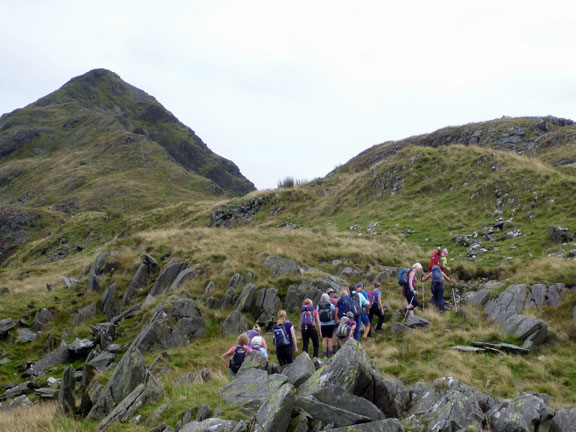 2.Cnicht A walk
27/8/17. On our way up with the peak looking so close in the background.
Keywords: Aug17 Sunday Roy Milnes