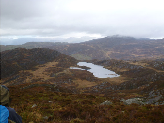 5.Nantcol-Bwlch y Drws Ardudwy, Cwm Bychan
22/10/17. We start our descent towards Gloyw Lyn. We will pass around the right hand side of the lake.
Keywords: Oct17 Sunday Hugh Evans