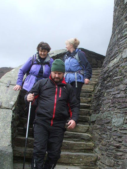 6.Llanberis Waterfall
21/12/17. A detour was made to visit the distinctive round tower of Llywelyn Fawr’s Castell Dolbadarn. Photo: Dafydd Williams.
Keywords: Dec17 Thursday Tecwyn Williams