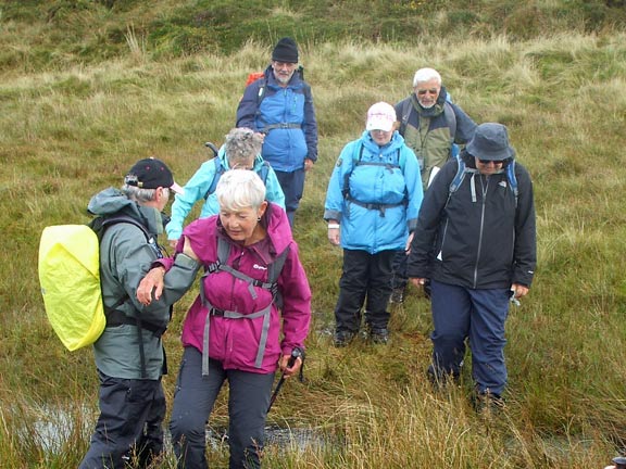 2.Llyn Tecwyn Isaf - Bryn Cader Faner
14/9/17.  Things got worse. The cafe that all had been looking forward to.... was closed. Photo: Dafydd Williams.
Keywords: Sep17 Thursday Dafydd Williams
